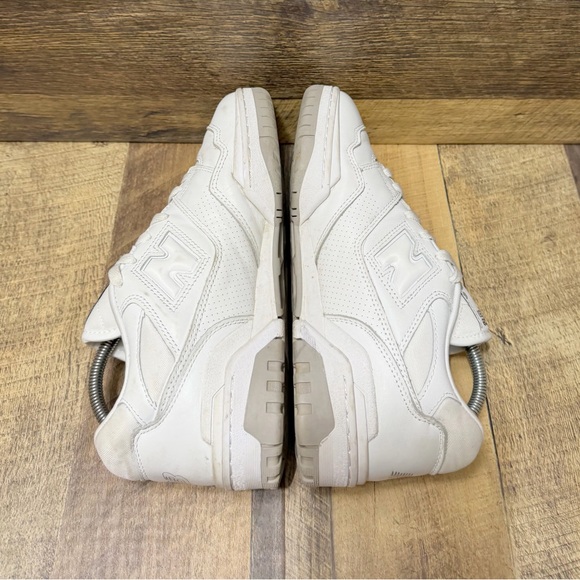 New Balance 550 White Grey Athletic Shoes Size 8.5 Men / 10.5 Women BB550PB1 - Picture 4 of 9